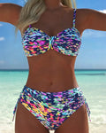 Audrey | Bikini de Tirantes con Estampado Abstracto