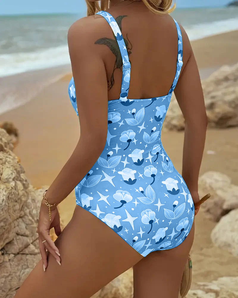 Clara | Tankini Estampado de Una Pieza
