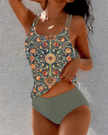 Madeleine | Conjunto Tankini Floral Vintage